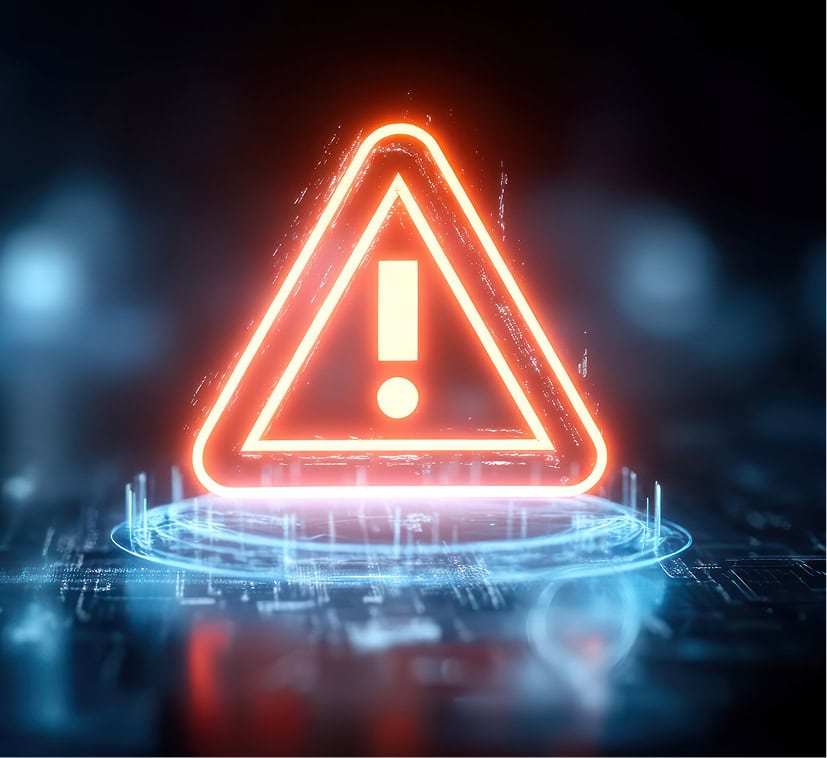 A Futuristic Warning Visual